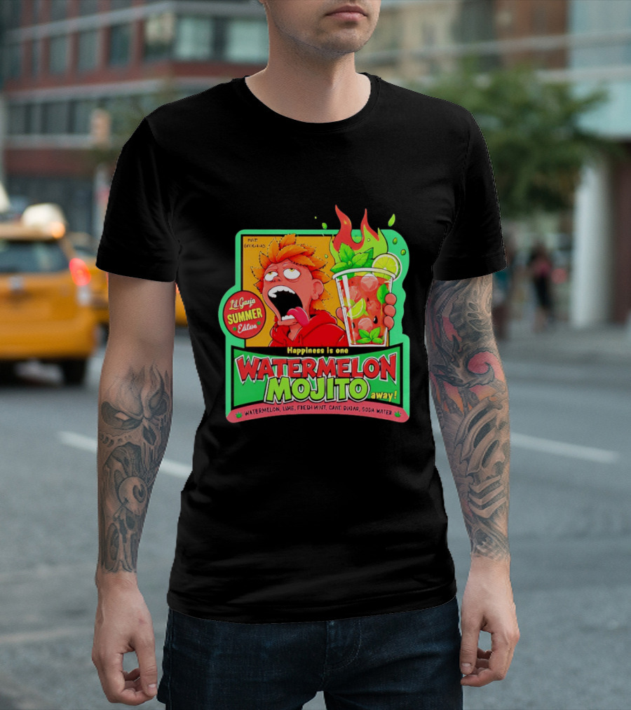 Lil Ganja Summer Edition Happiness Is One Watermelon Mojito Away T-Shirt
