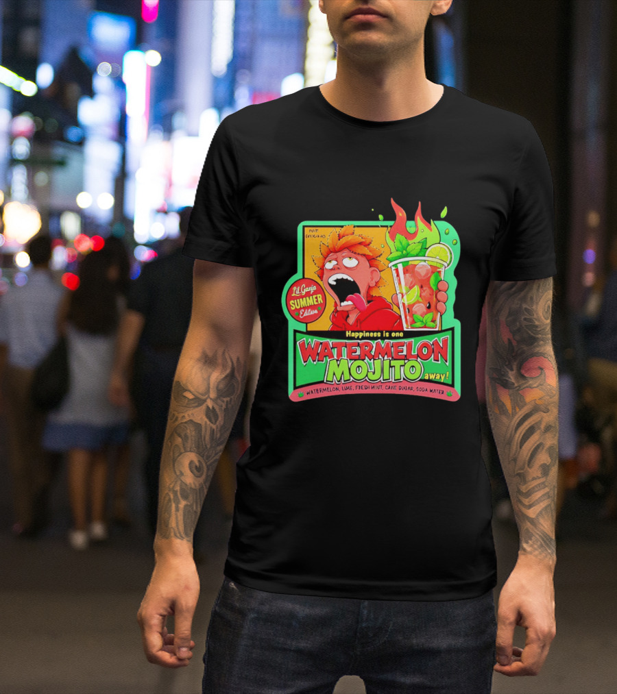 Lil Ganja Summer Edition Happiness Is One Watermelon Mojito Away T-Shirt