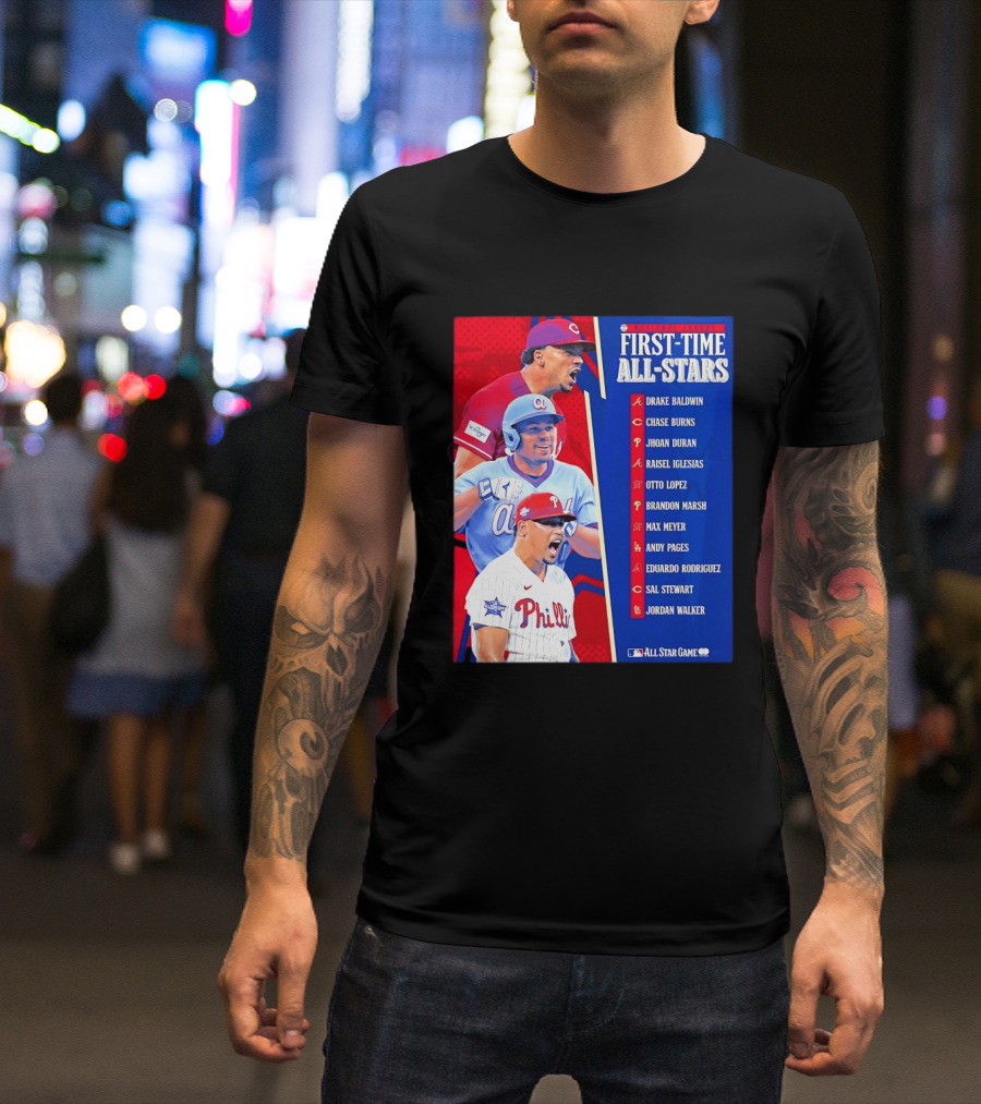 MLB National League First Time All Stars T-Shirt