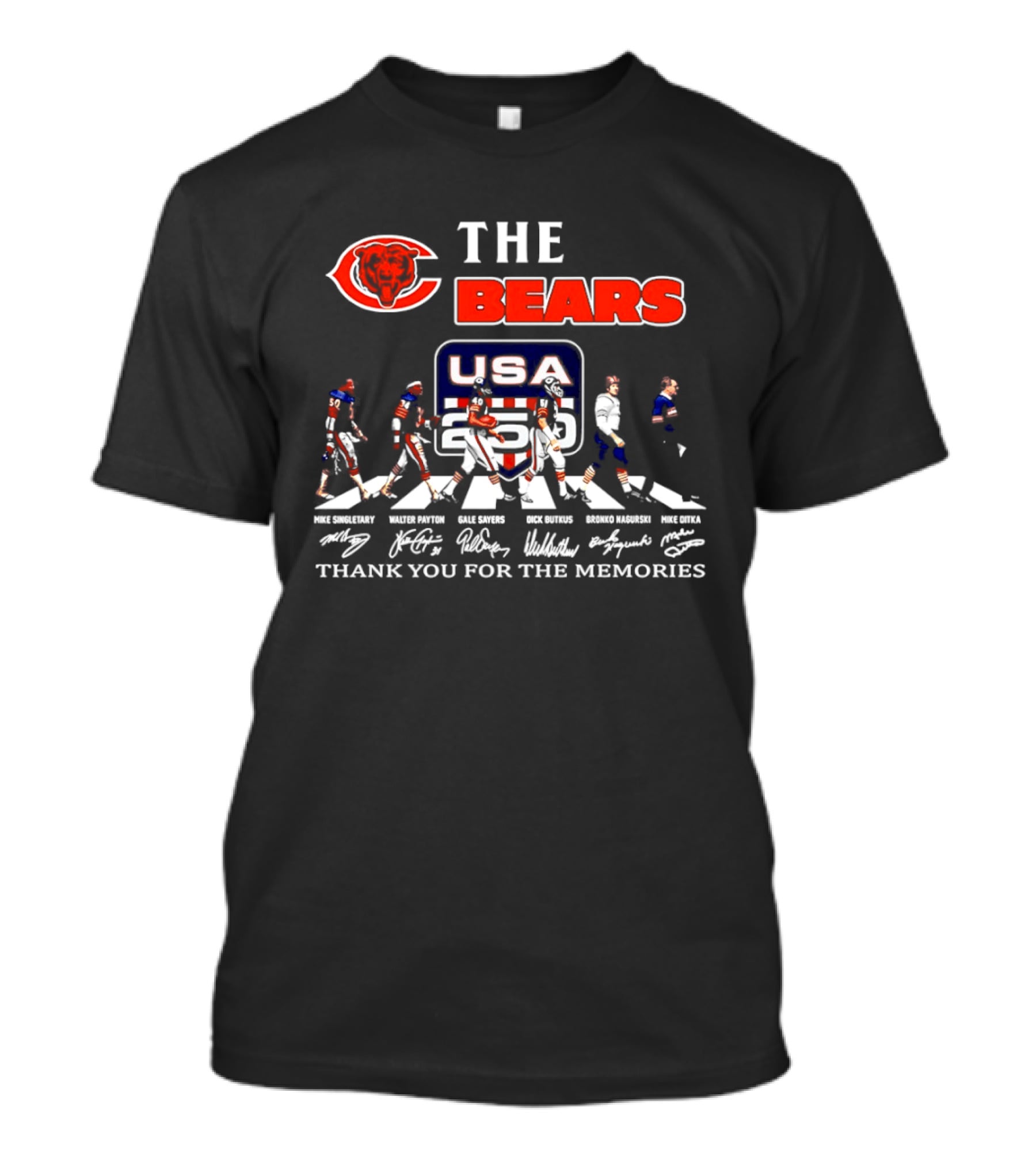 The Chicago Bears USA Football Legends Thank You For The Memories T-Shirt
