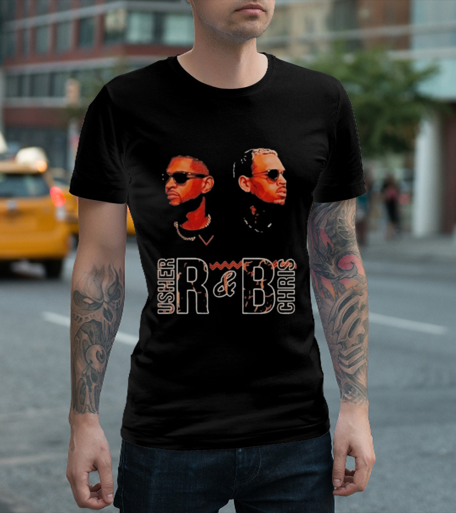 Usher Chris R&B Bootleg Retro Style Sunglasses T-Shirt