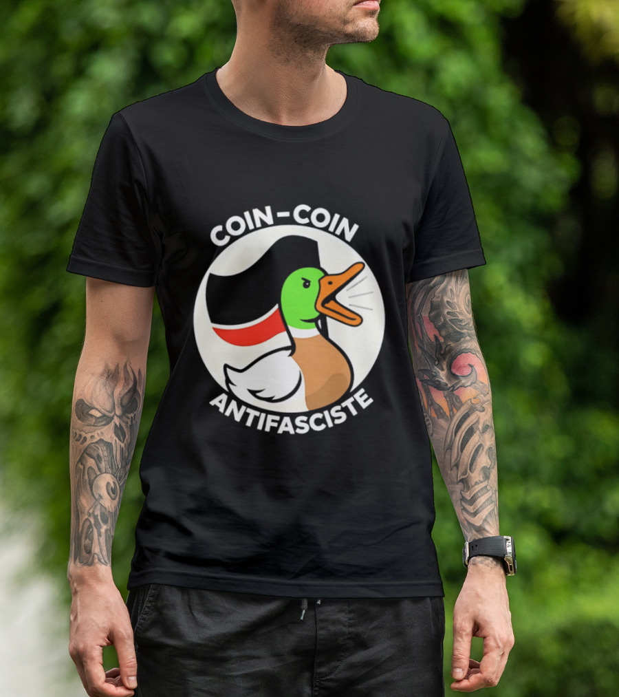 Coin Coin Antifasciste Duck Antifa Protest T-Shirt