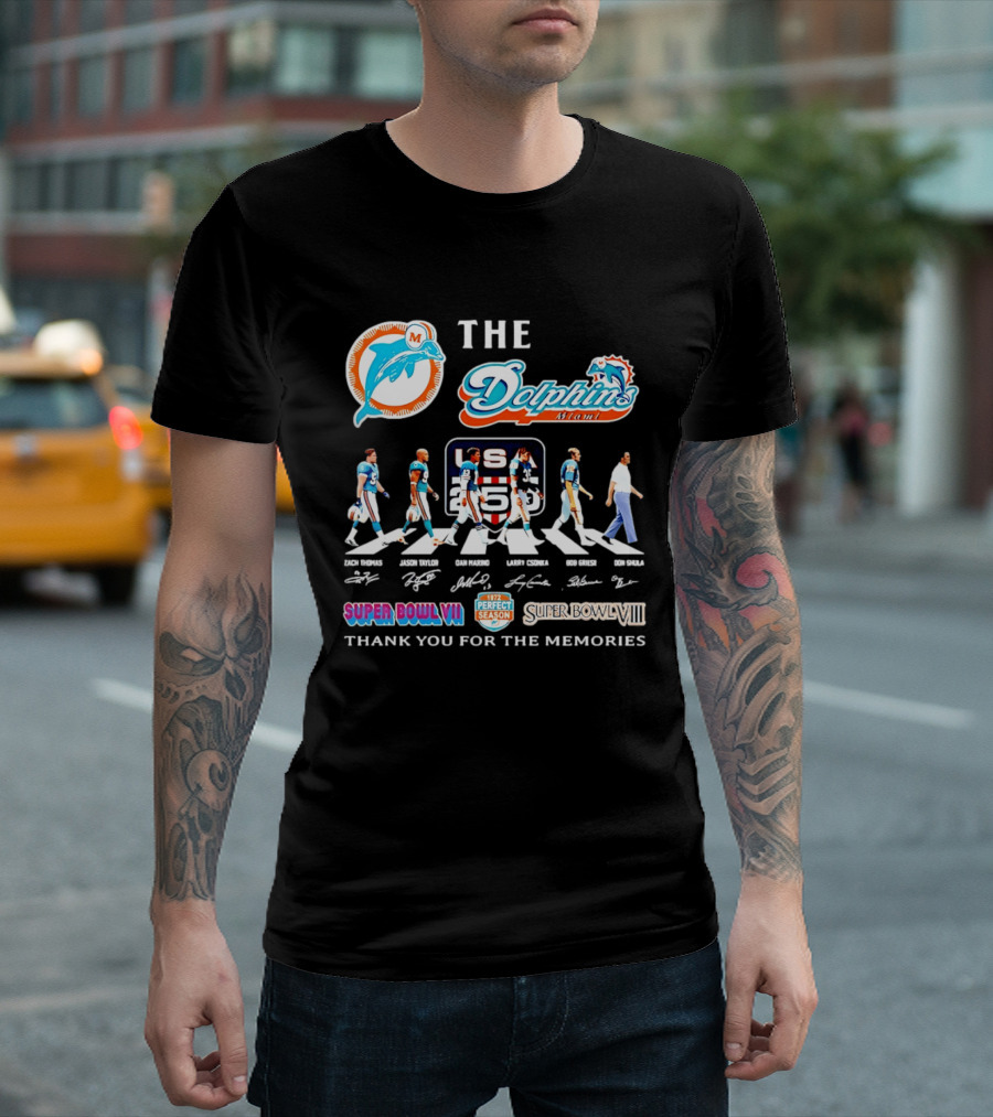 The Miami Dolphins' Greatest Legends Super Bowl Memories And Perfect Season Celebration T-Shirt