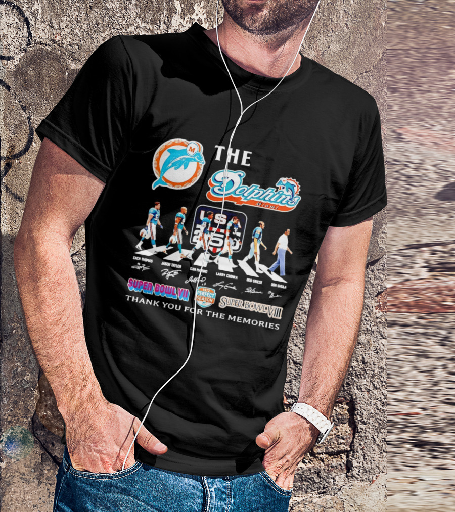 The Miami Dolphins' Greatest Legends Super Bowl Memories And Perfect Season Celebration T-Shirt