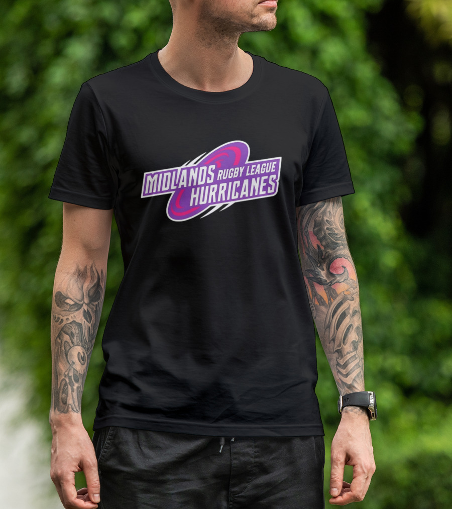 Midlands Rugby League Hurricanes Sports Team T-Shirt