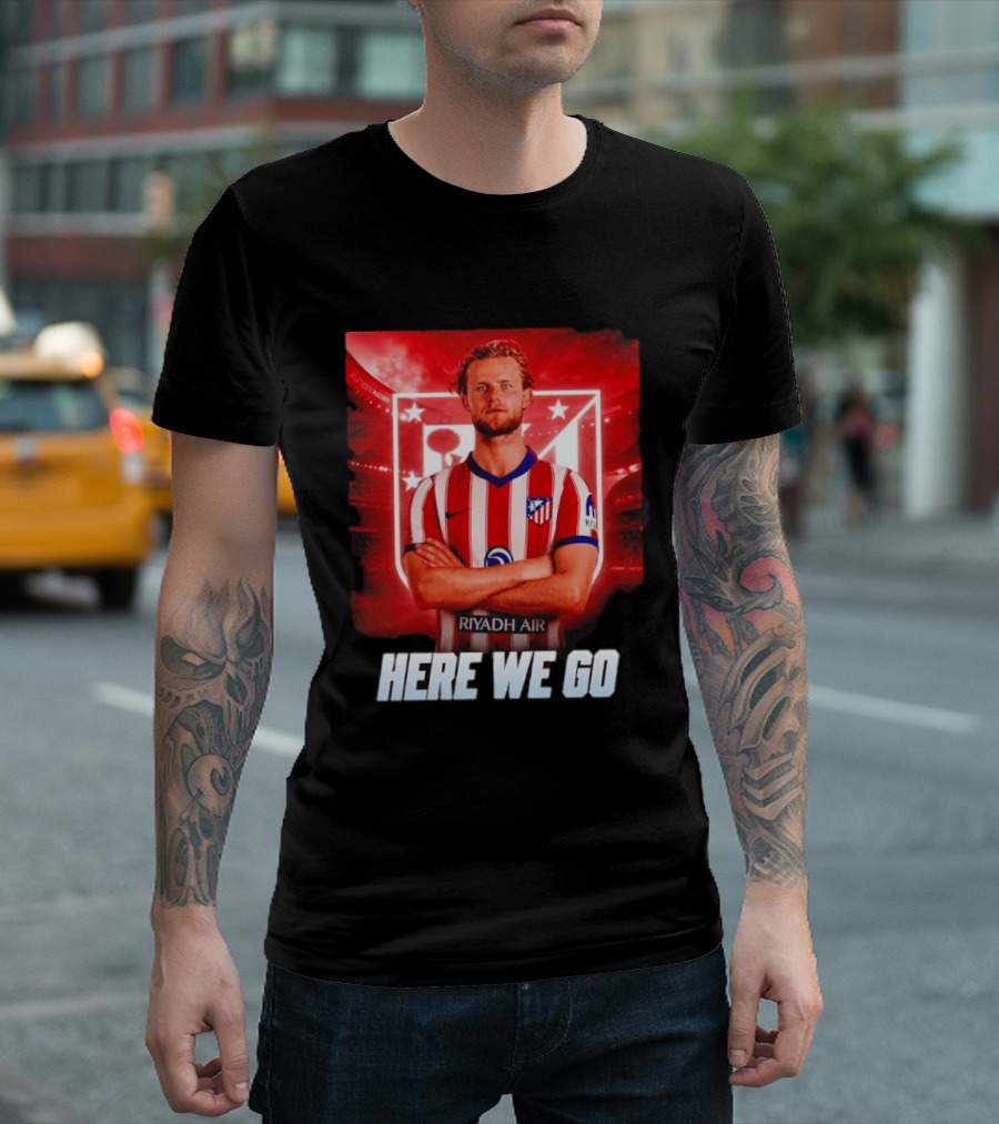 Atlético Madrid Transfer Morten Hjulmand Here We Go Announcement T-Shirt