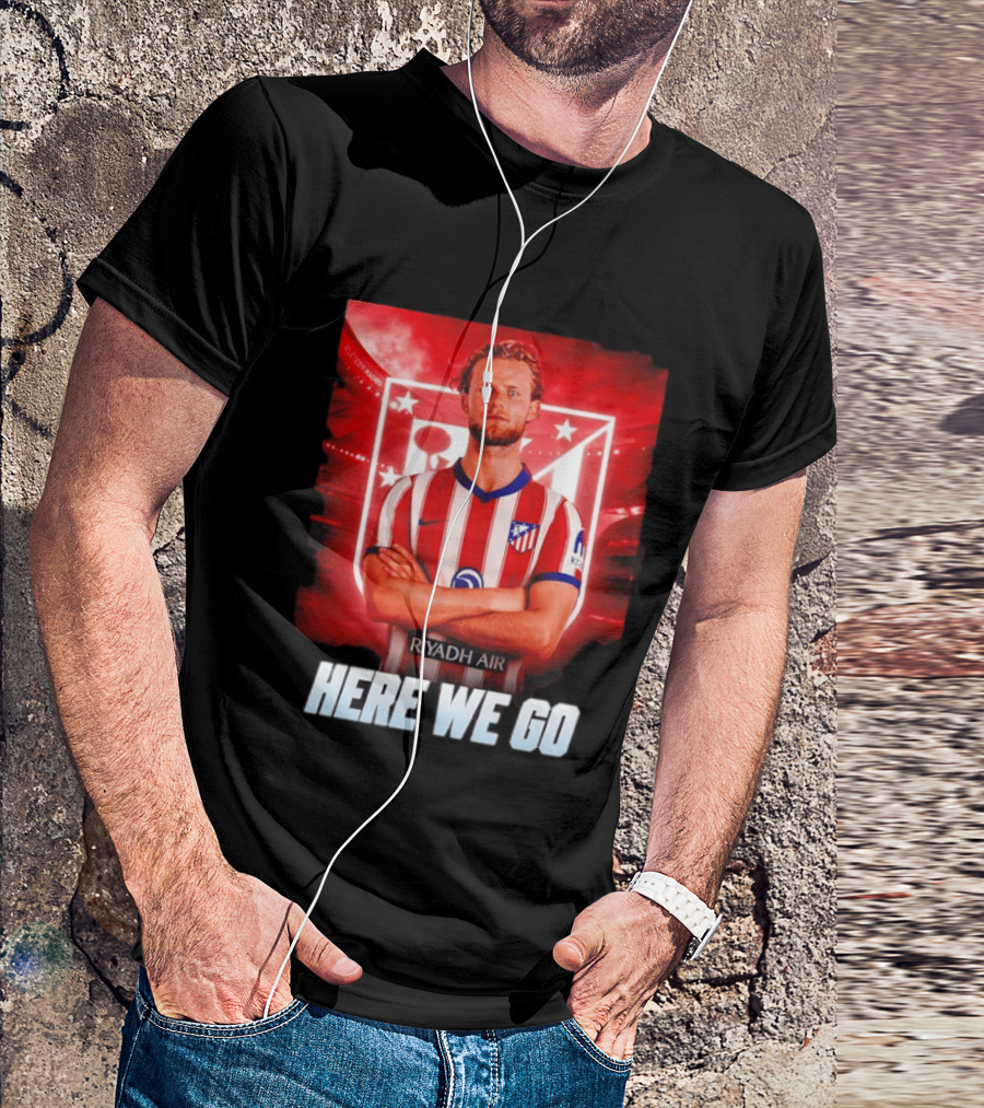 Atlético Madrid Transfer Morten Hjulmand Here We Go Announcement T-Shirt