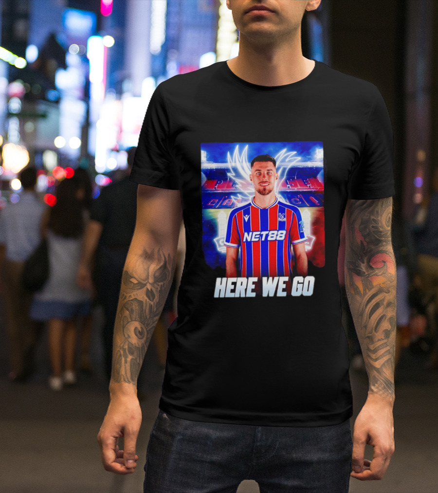 Oscar Mingueza NET88 Crystal Palace Here We Go T-Shirt