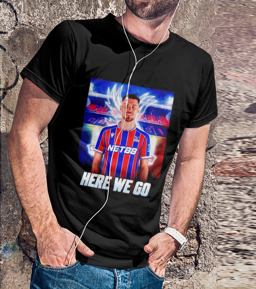 Oscar Mingueza NET88 Crystal Palace Here We Go T-Shirt