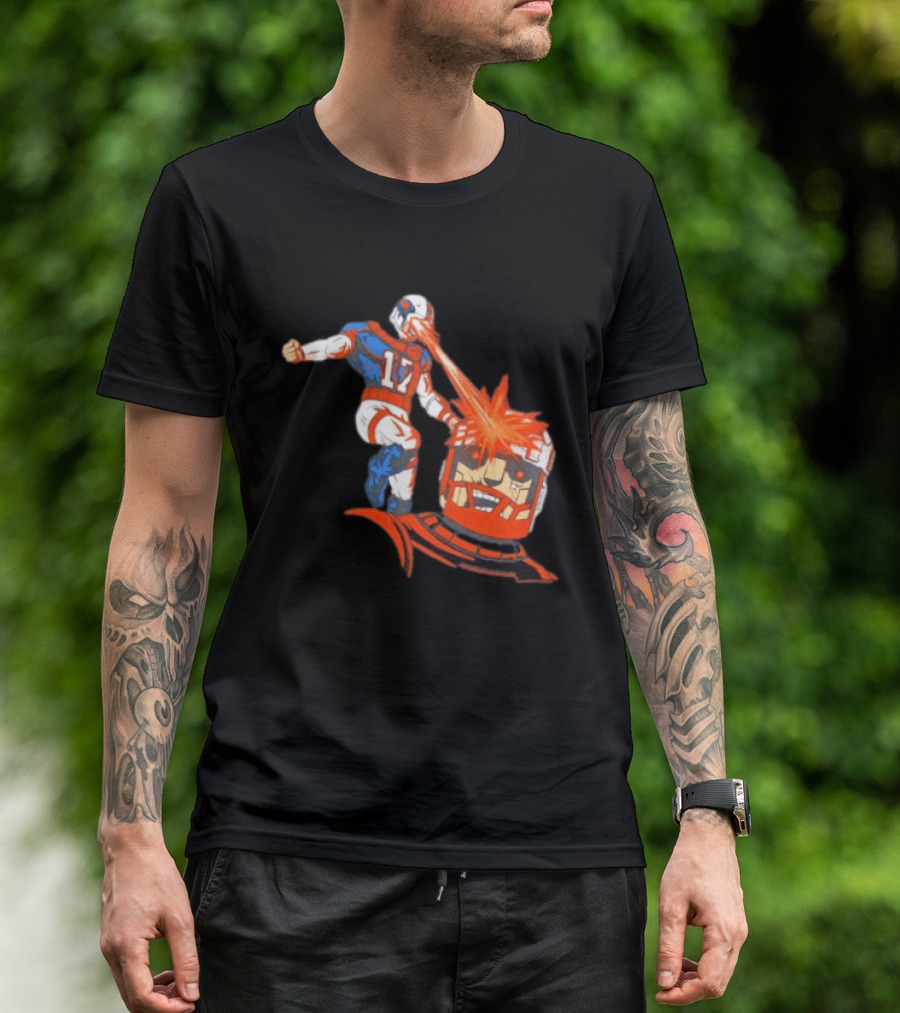 Buffalo Bills Josh Allen Laser Eye Superhero 17 Football Power T-Shirt
