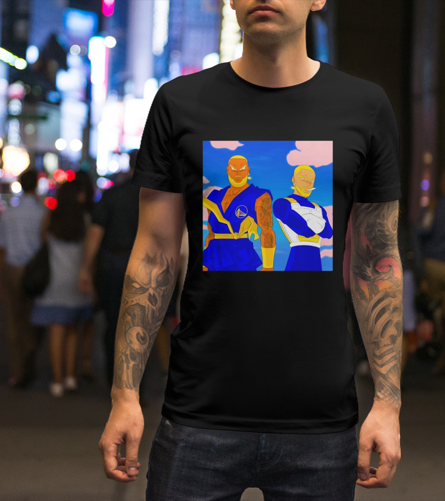 LeBron James Stephen Curry Golden State Warriors Anime Dragon Ball T-Shirt