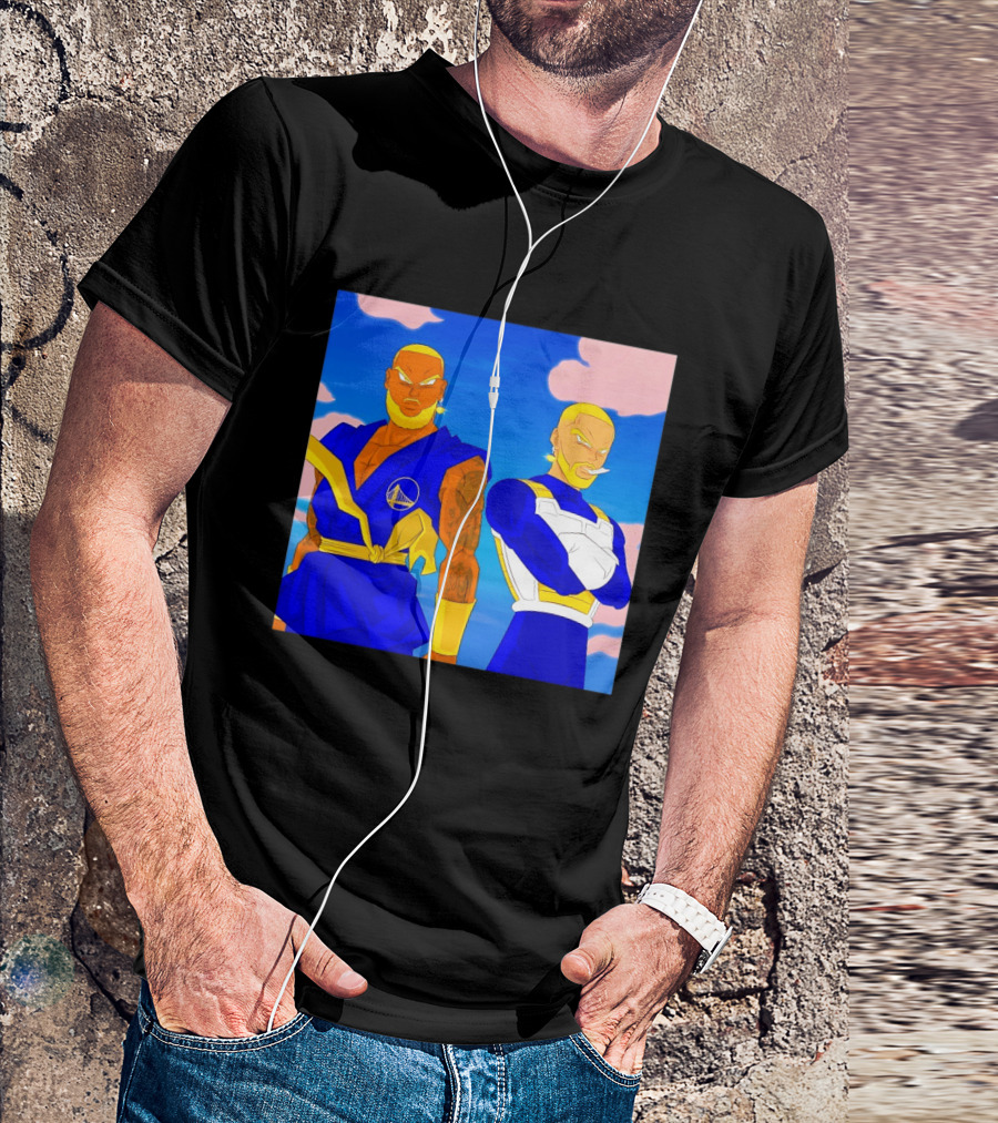 LeBron James Stephen Curry Golden State Warriors Anime Dragon Ball T-Shirt