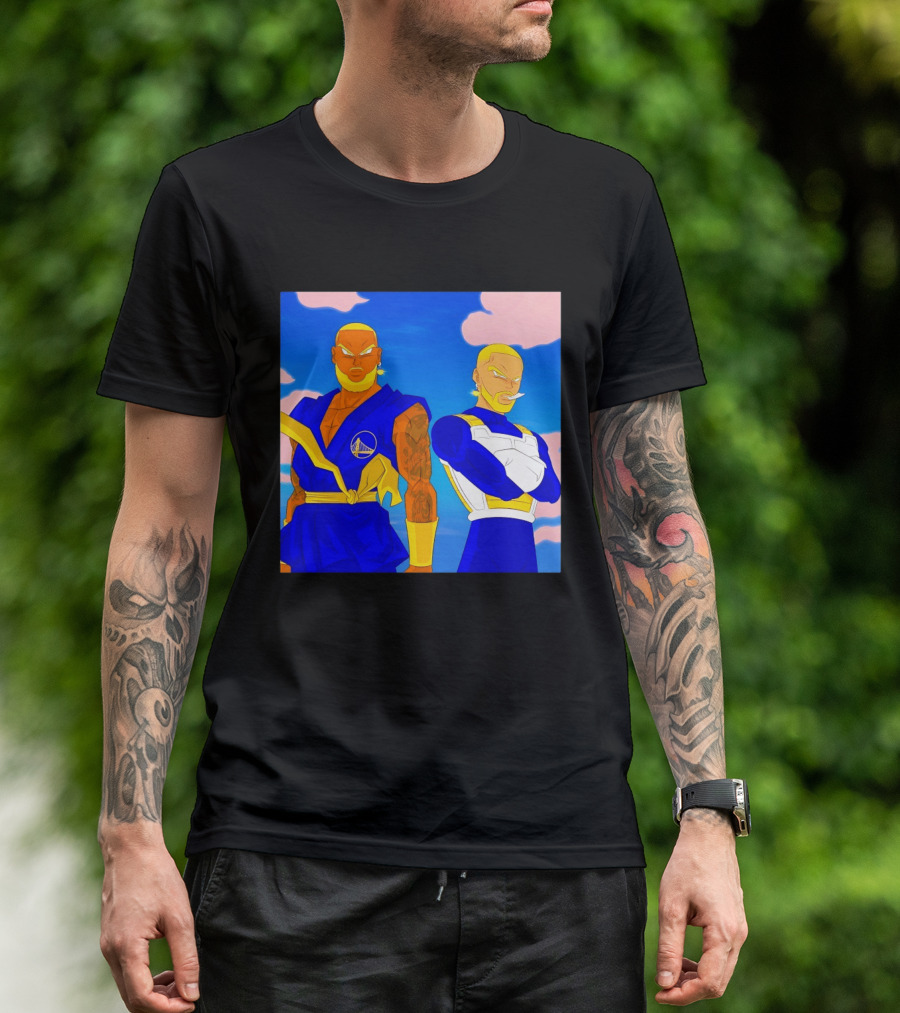 LeBron James Stephen Curry Golden State Warriors Anime Dragon Ball T-Shirt