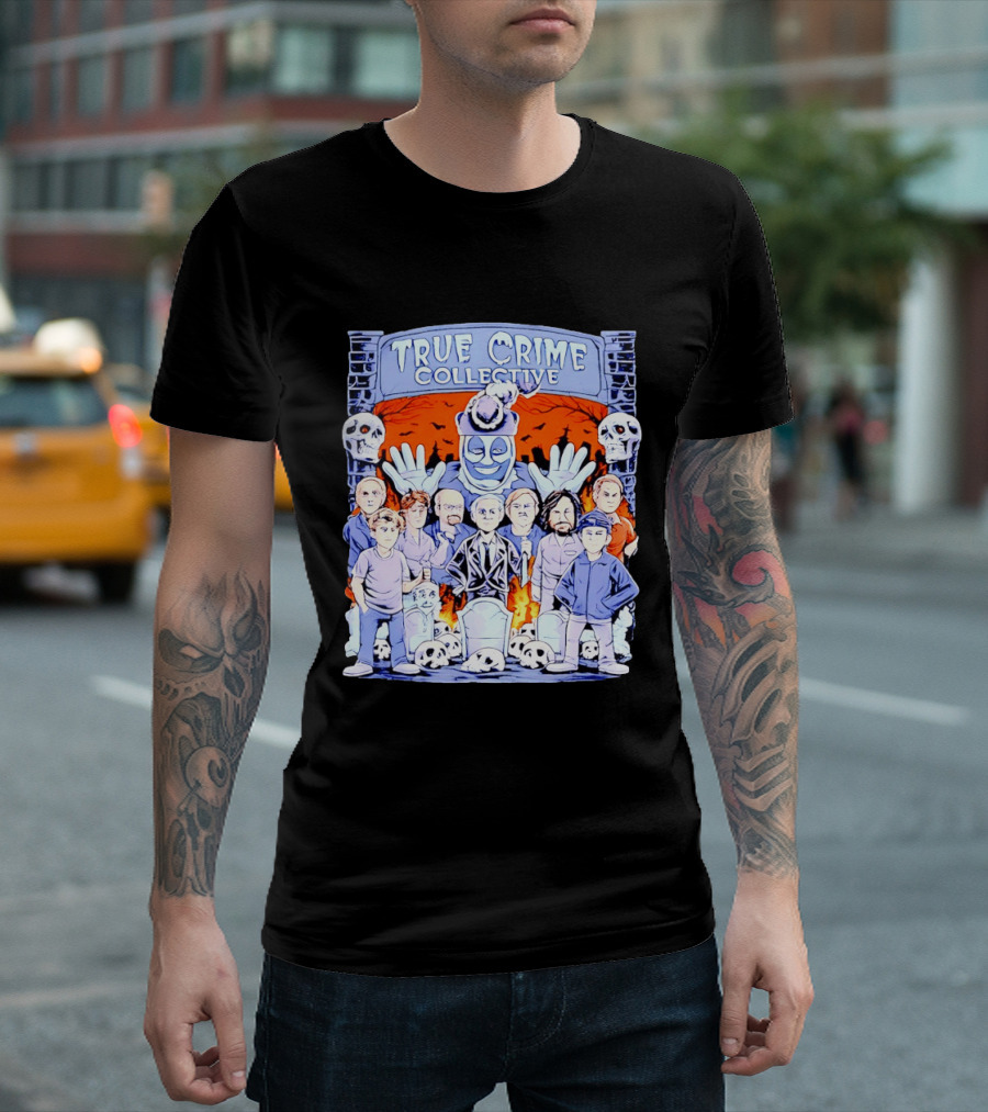 True Crime Collective Serial Killer Collage T-Shirt