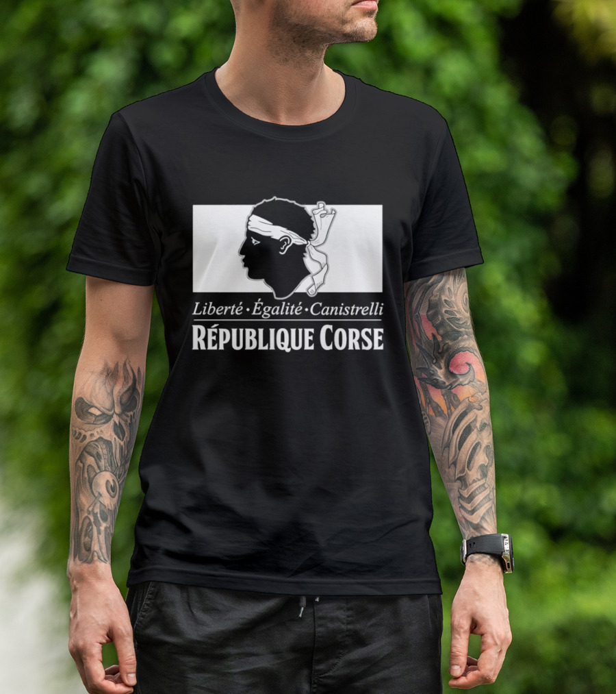 République Corse Liberté Égalité Canistrelli Banner T-Shirt