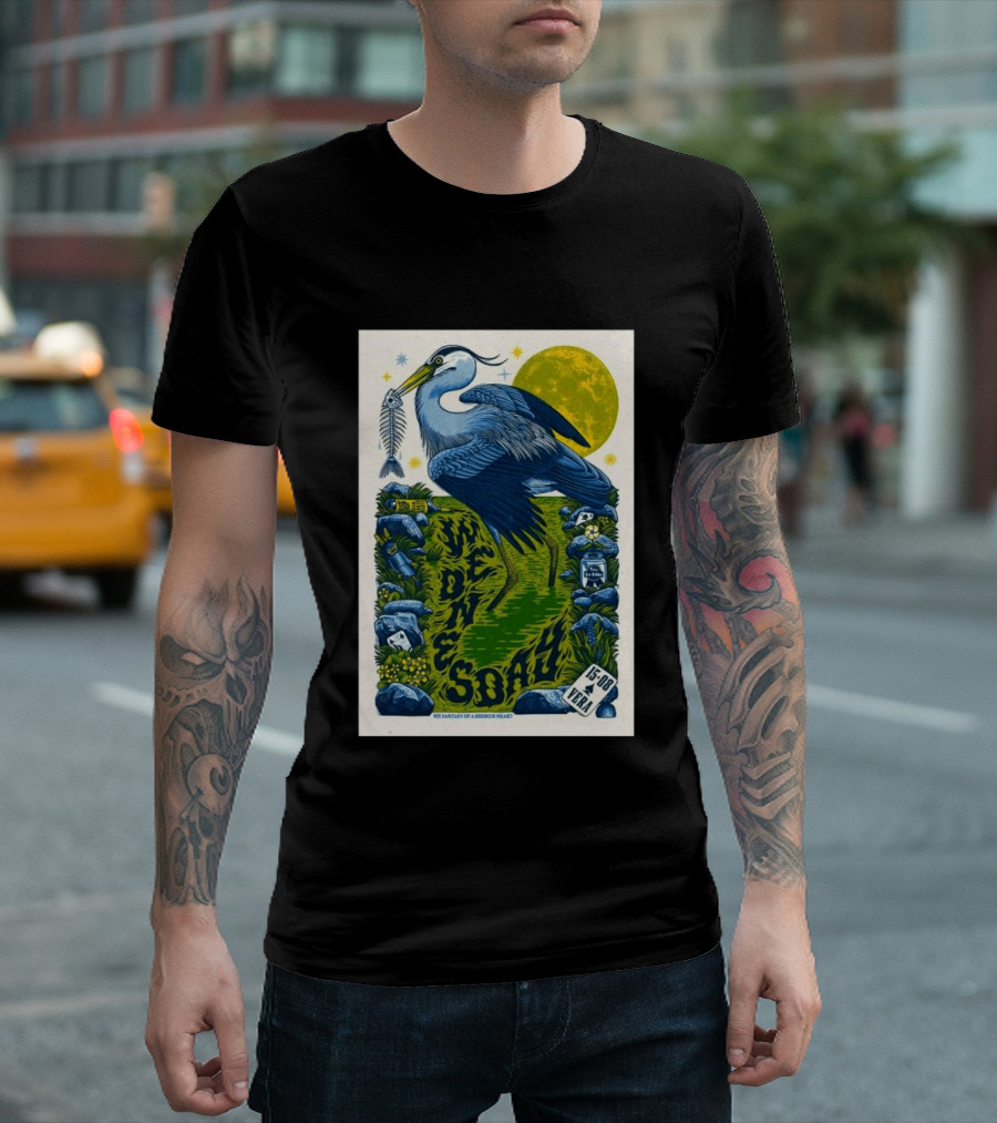 Wednesday 15 Aug 2026 Vera Groningen NL Heron Fantasy Of A Broken Heart T-Shirt