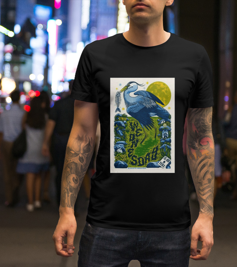 Wednesday 15 Aug 2026 Vera Groningen NL Heron Fantasy Of A Broken Heart T-Shirt