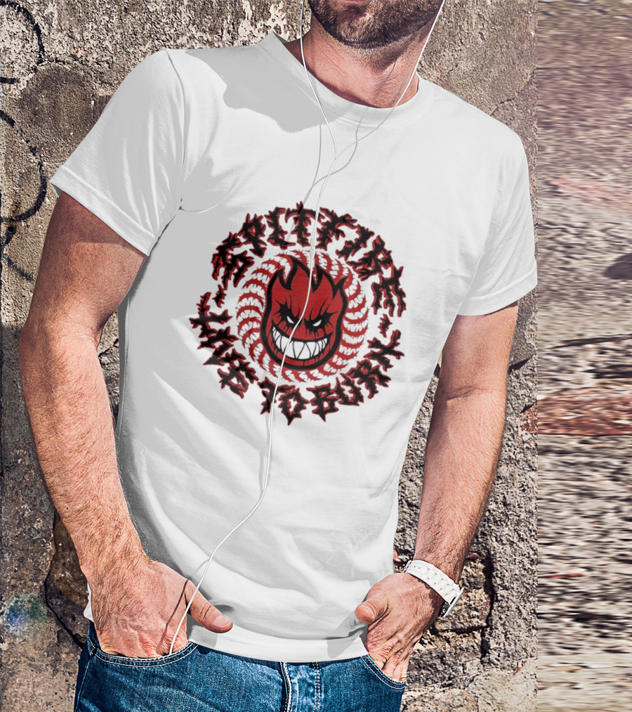 Spitfire Live To Burn Fireball Flamehead T-Shirt