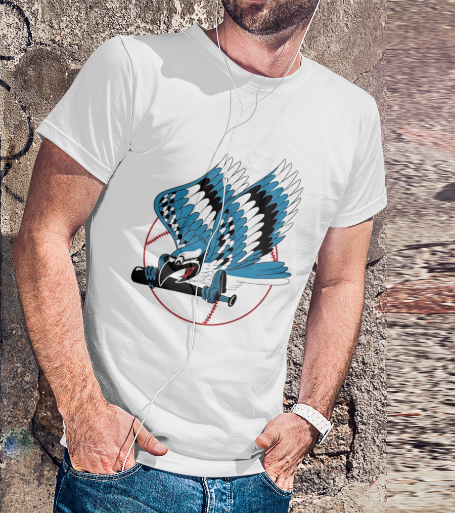 Toronto Blue Jays Flying Logo Majestic MLB Baseball Sportswear T-Shirt