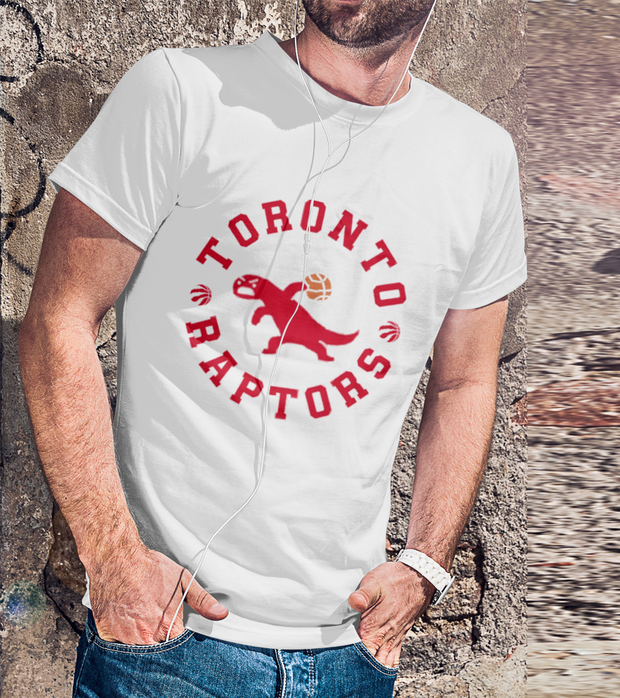 Toronto Raptors Basketball NBA Dinosaur Red T-Shirt