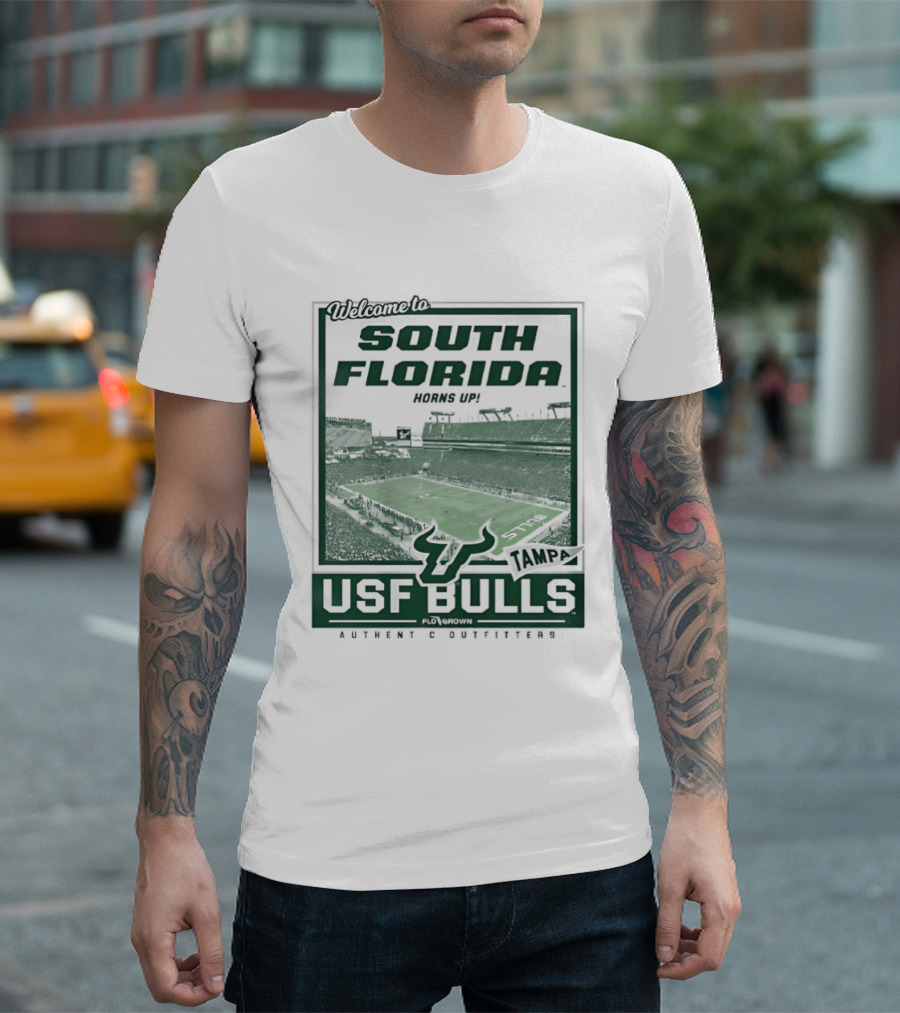 Welcome To South Florida Raymond James Stadium USF Bulls Football T-Shirt