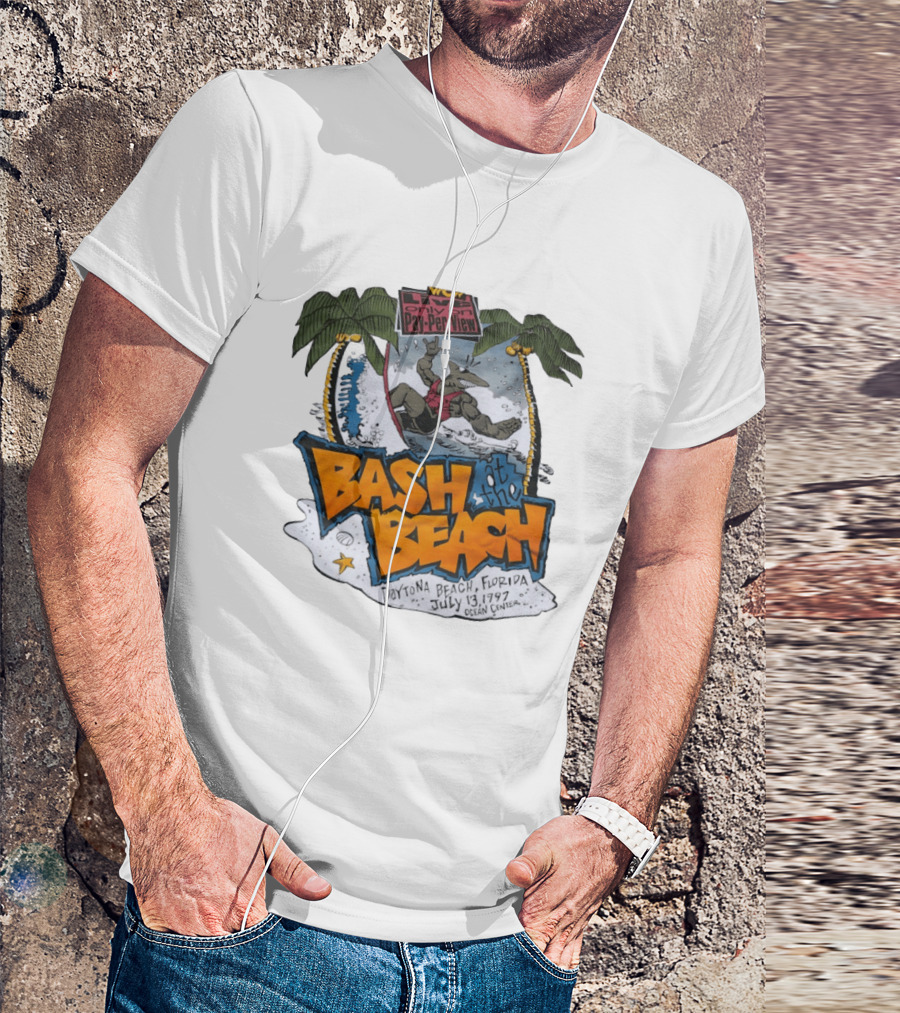 WCW Live Pay Per View Bash At The Beach Daytona Beach Florida July 13 1997 Ocean Center T-Shirt