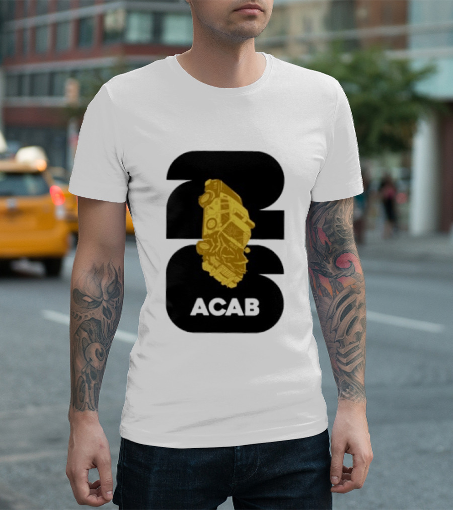 ACAB 1312 Upside Down Police Car Protest Abolition T-Shirt