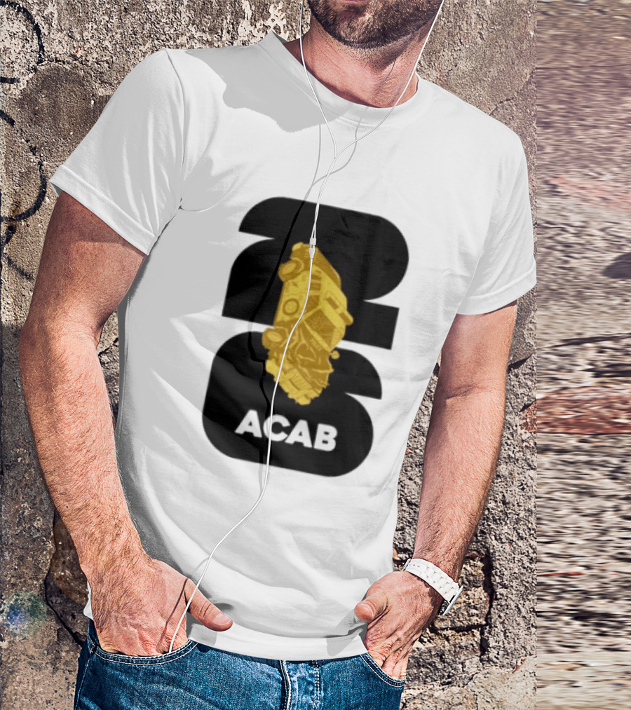 ACAB 1312 Upside Down Police Car Protest Abolition T-Shirt