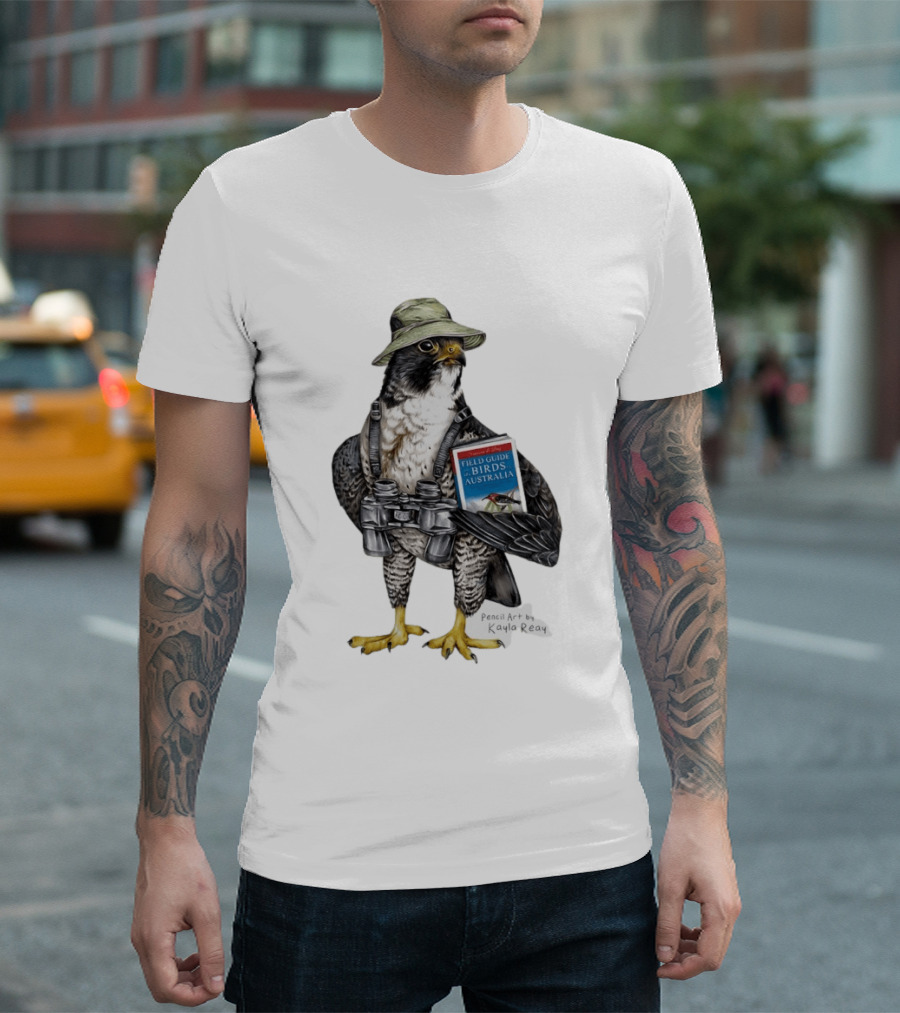 Brenda The Bird Er Field Guide To The Birds Of Australia Pencil Art By Kayla Reay T-Shirt
