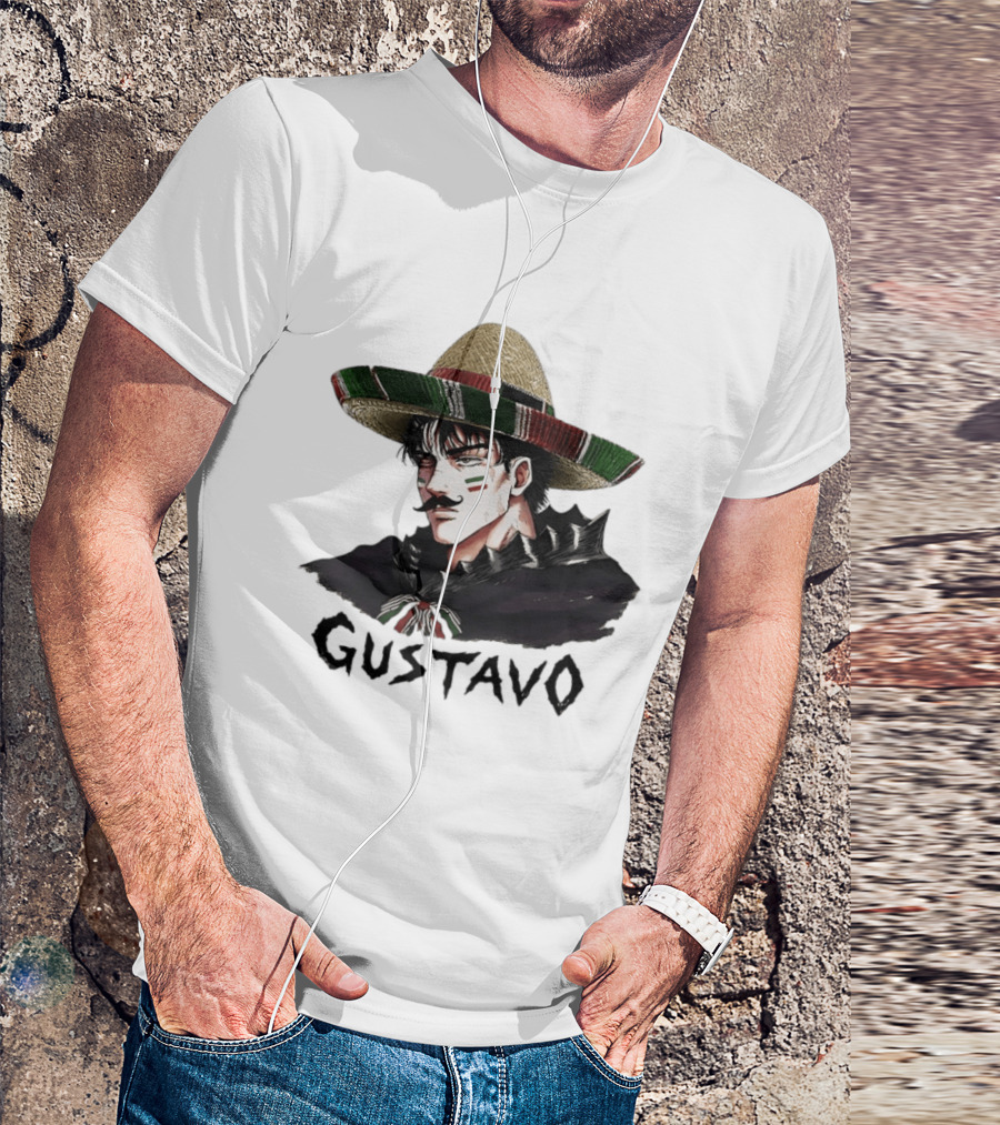 Gustavo Mexican Sombrero Anime T-Shirt