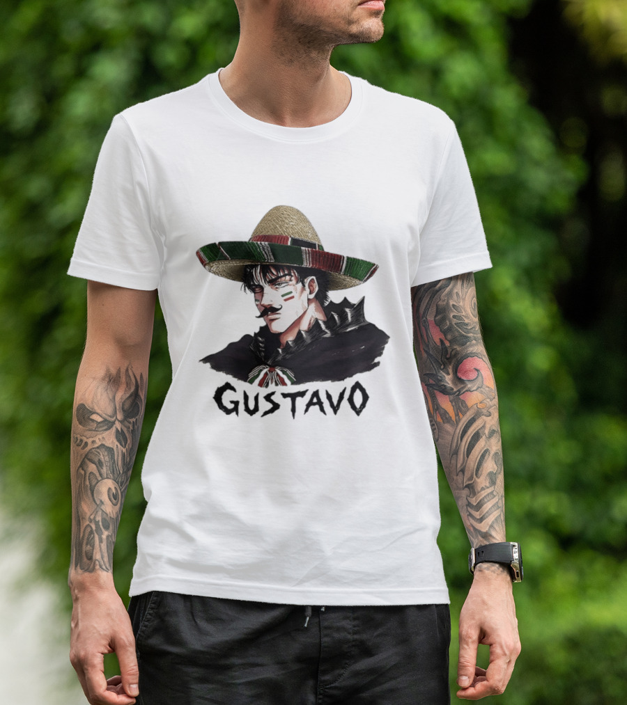 Gustavo Mexican Sombrero Anime T-Shirt