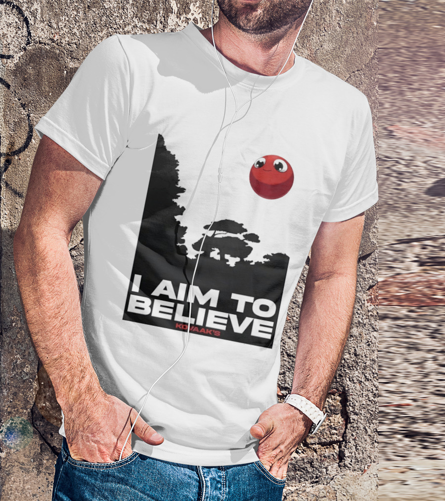 Kovaak's I Aim To Believe Red Ball T-Shirt