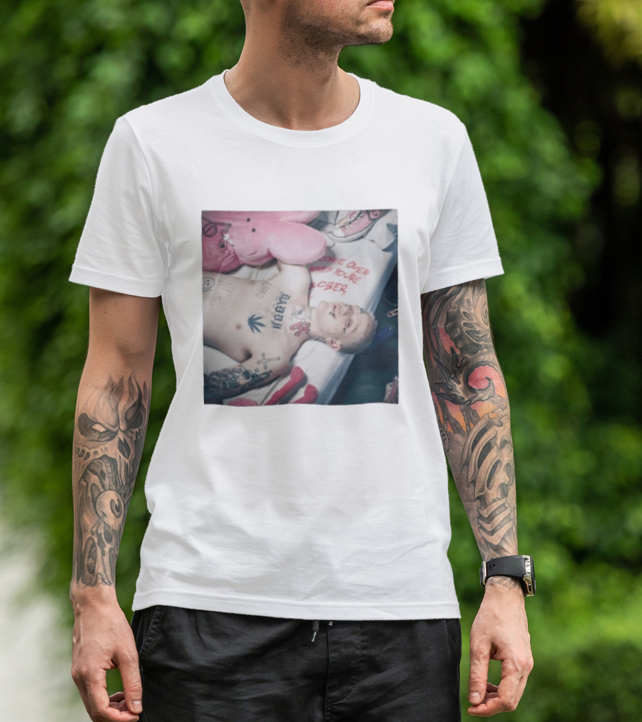 Lil Peep Come Over When You're Sober Emo Rap Album Cover T-Shirt