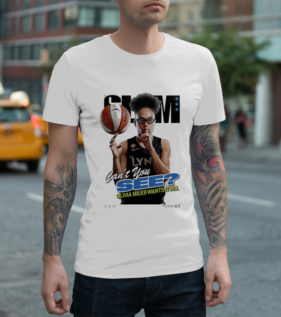 Minnesota Lynx SLAM Olivia Miles Wants It All Can't You See Basketball T-Shirt