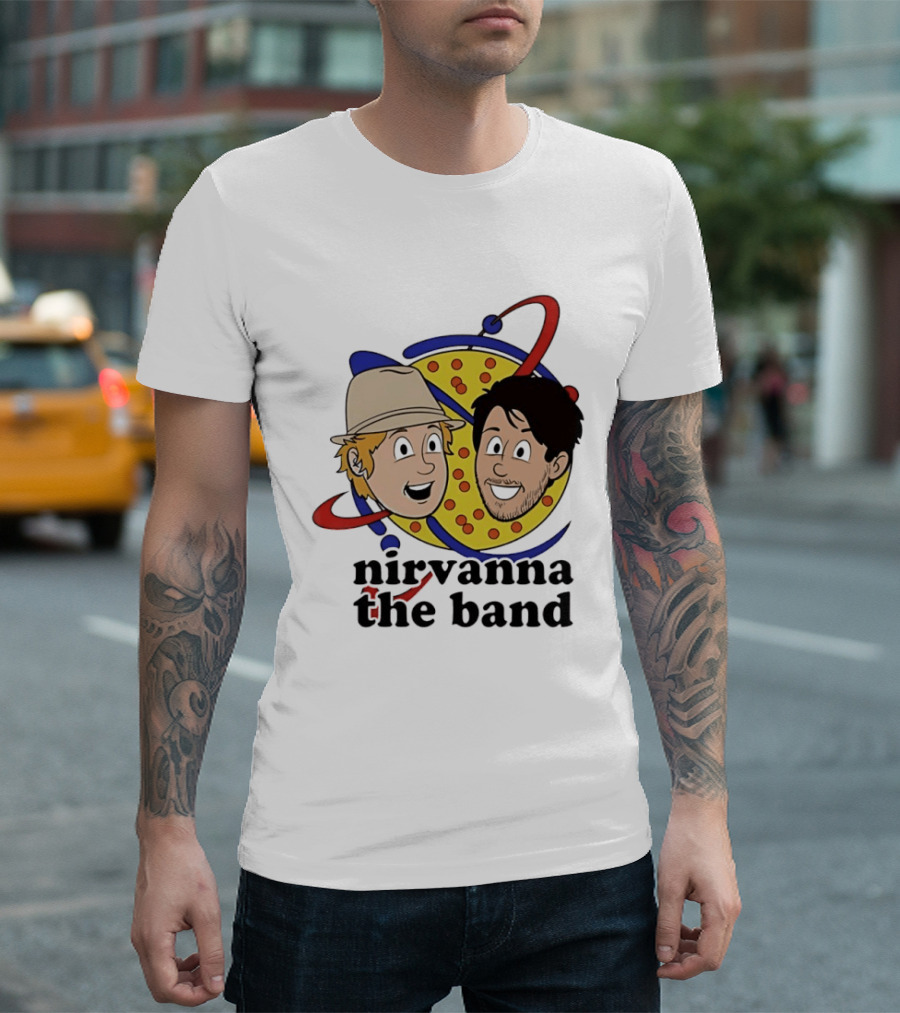 Nirvanna The Band Characters With Planetary T-Shirt