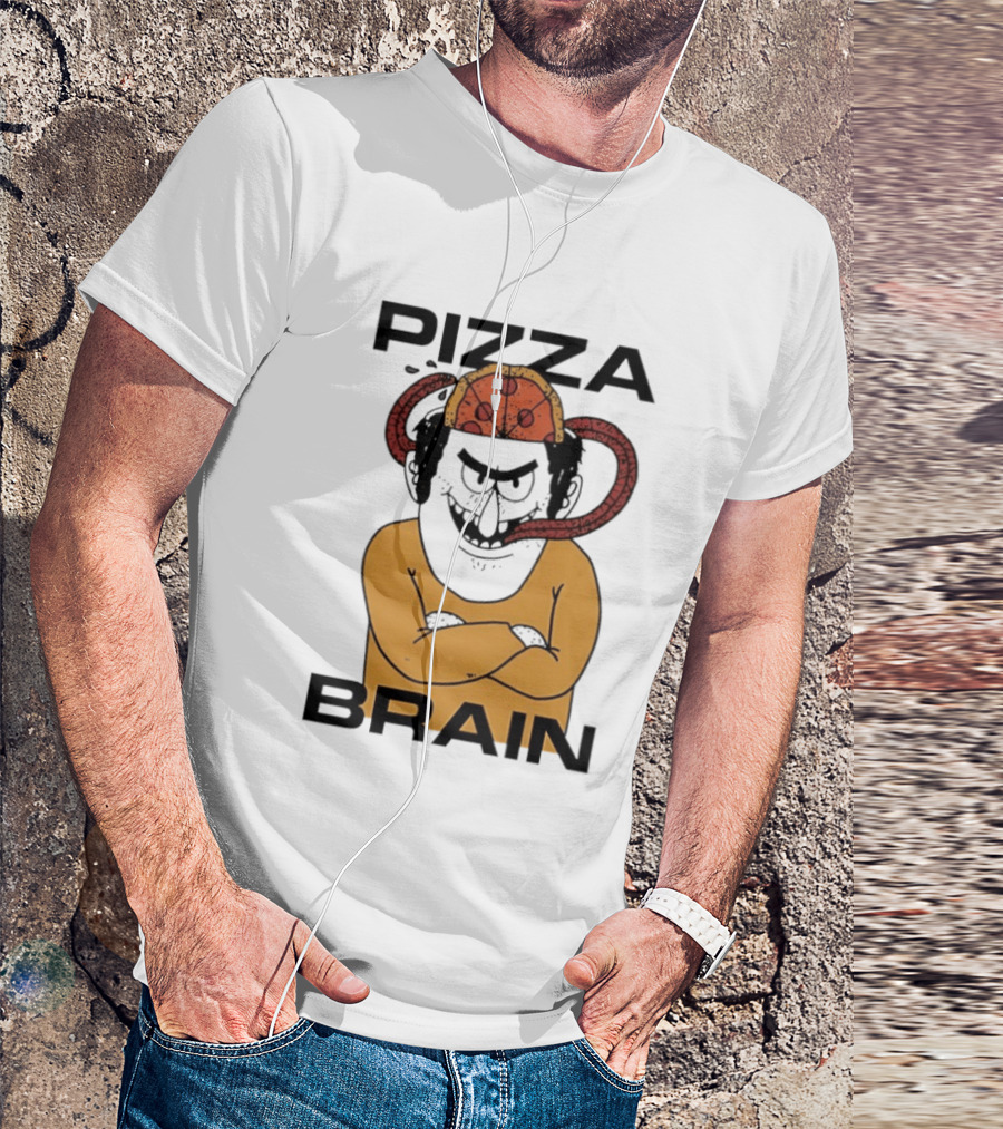 Pizza Brain Cartoon Perry Pizza Hat Monster T-Shirt