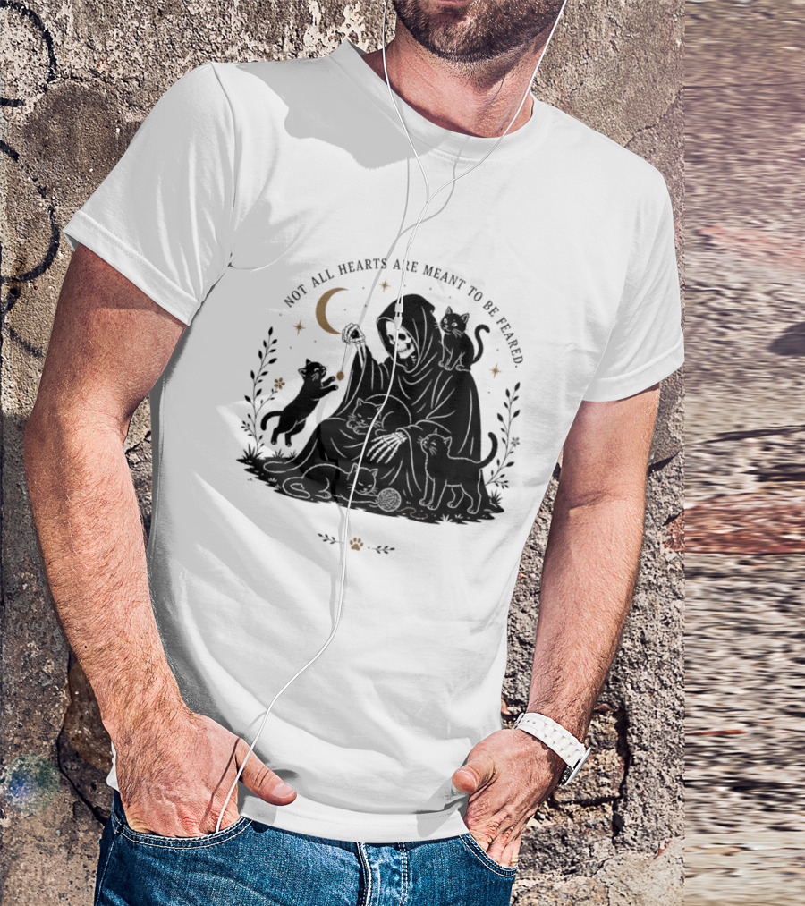 Reaper And Cats Not All Hearts Are Meant To Be Feared Yujin Clothing T-Shirt