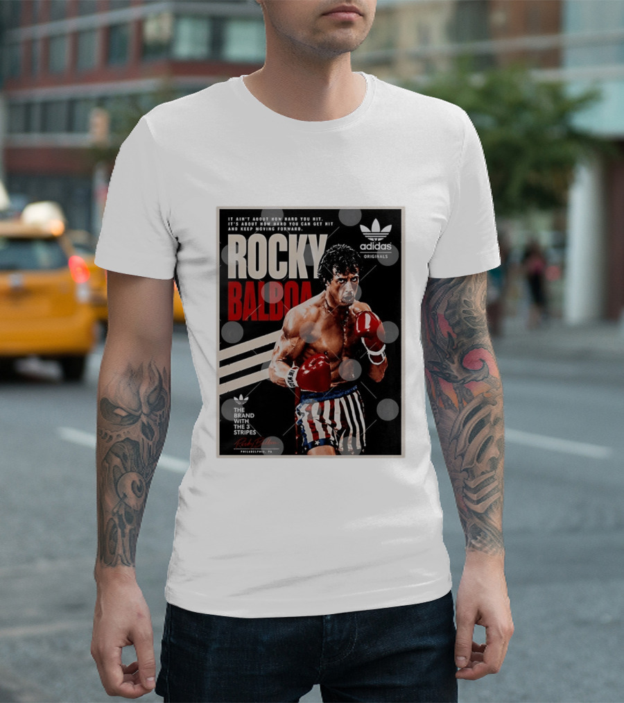 Rocky Balboa Adidas Originals Philadelphia Boxing Legend T-Shirt