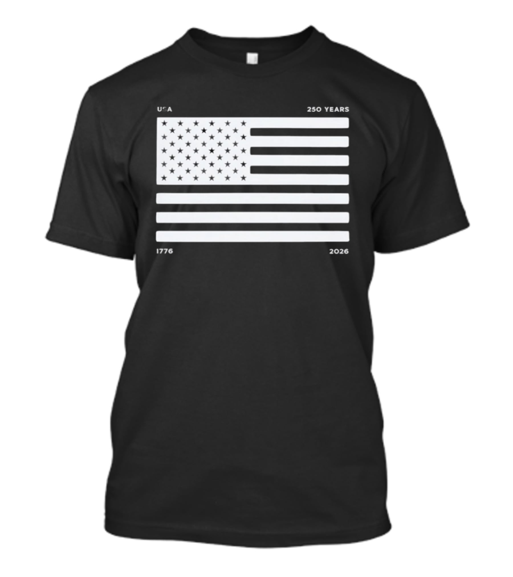 USA 250 Years 1776 2026 American Flag 250th Anniversary Celebration T-Shirt