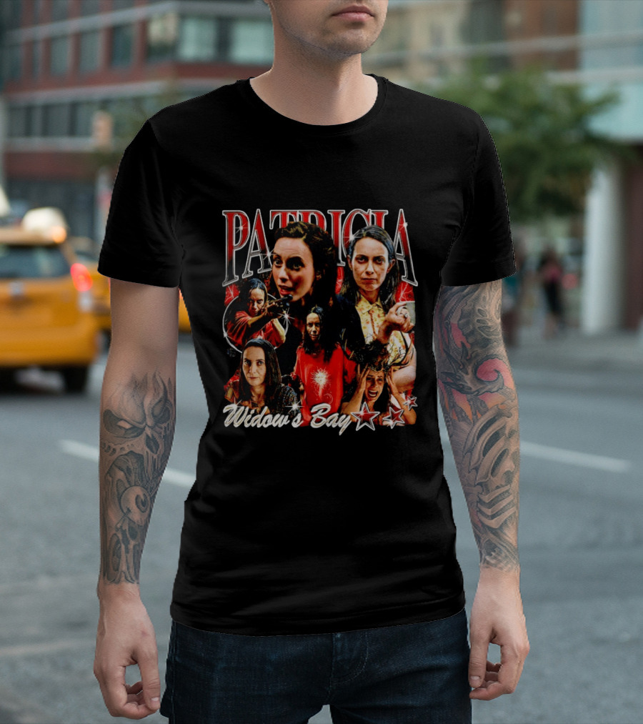 Patricia Widow's Bay Horror Icons Collage T-Shirt