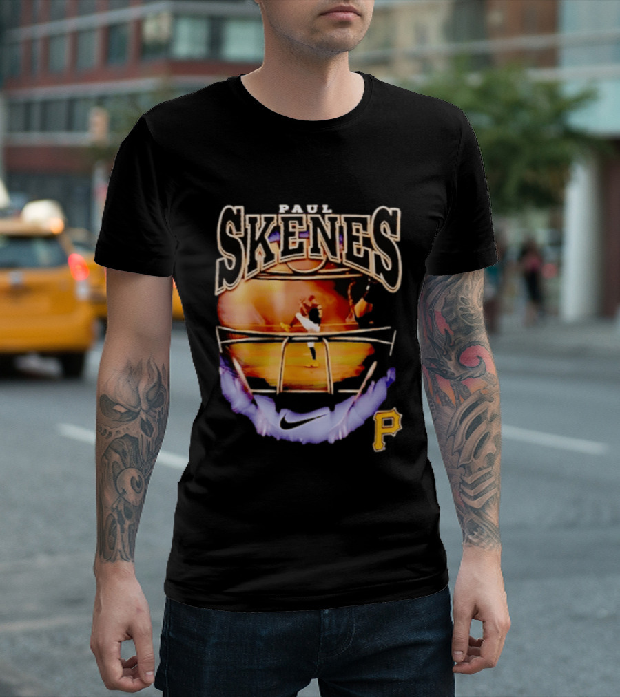 Paul Skenes Pittsburgh Pirates Nike P Logo Baseball Stadium T-Shirt