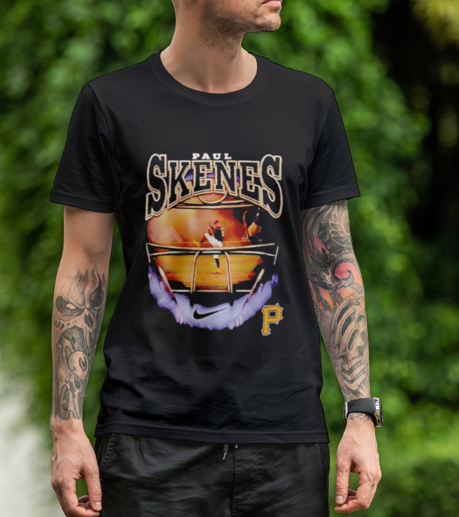 Paul Skenes Pittsburgh Pirates Nike P Logo Baseball Stadium T-Shirt
