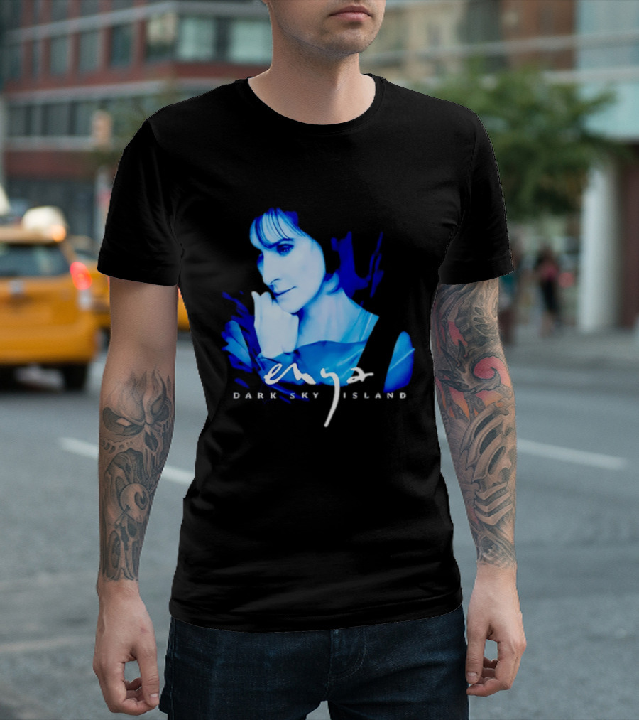 Enya Dark Sky Island Album Blue T-Shirt