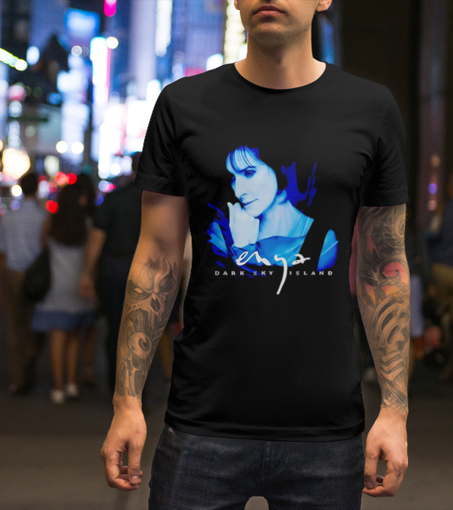 Enya Dark Sky Island Album Blue T-Shirt