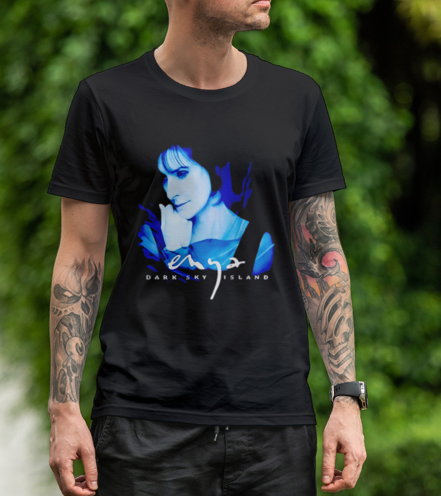 Enya Dark Sky Island Album Blue T-Shirt