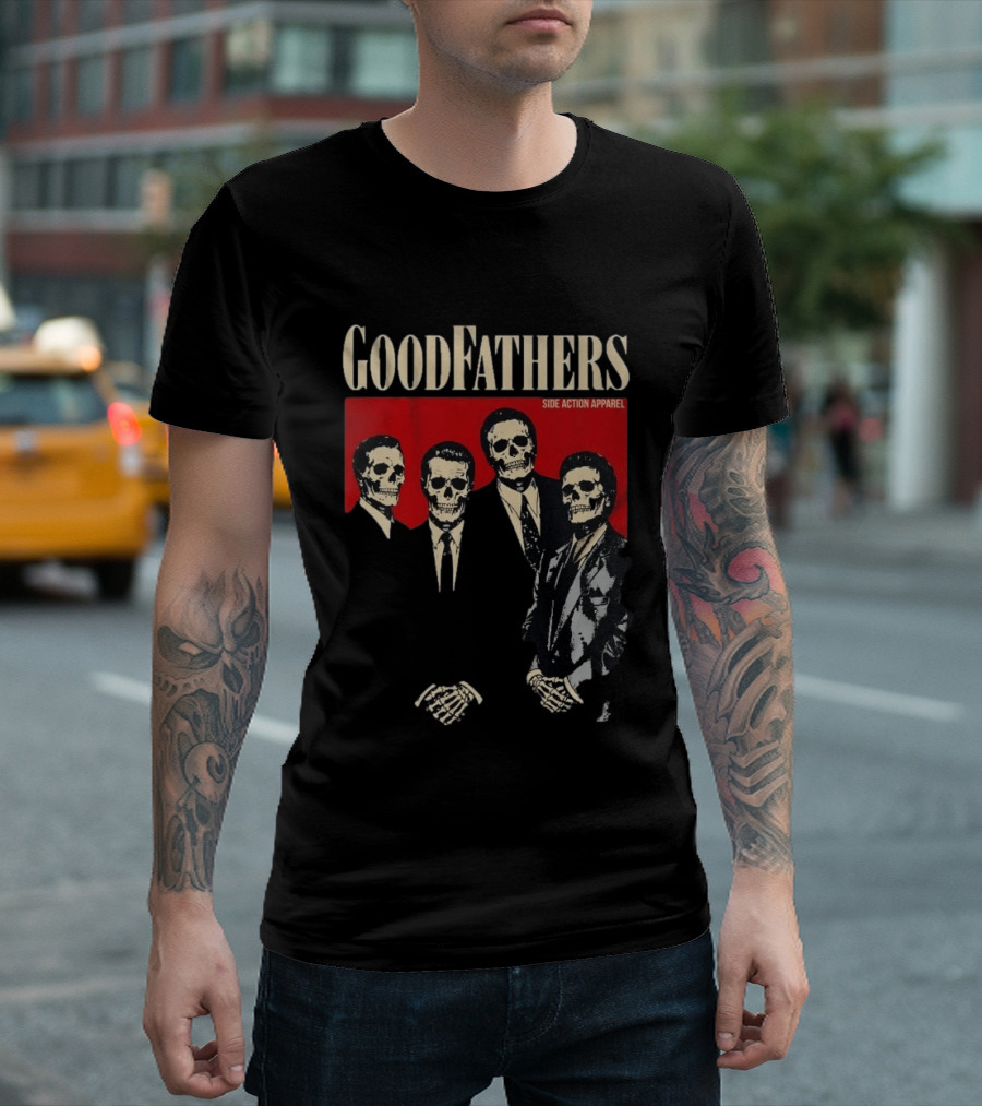 Goodfathers Side Action Apparel Skeleton Suits T-Shirt