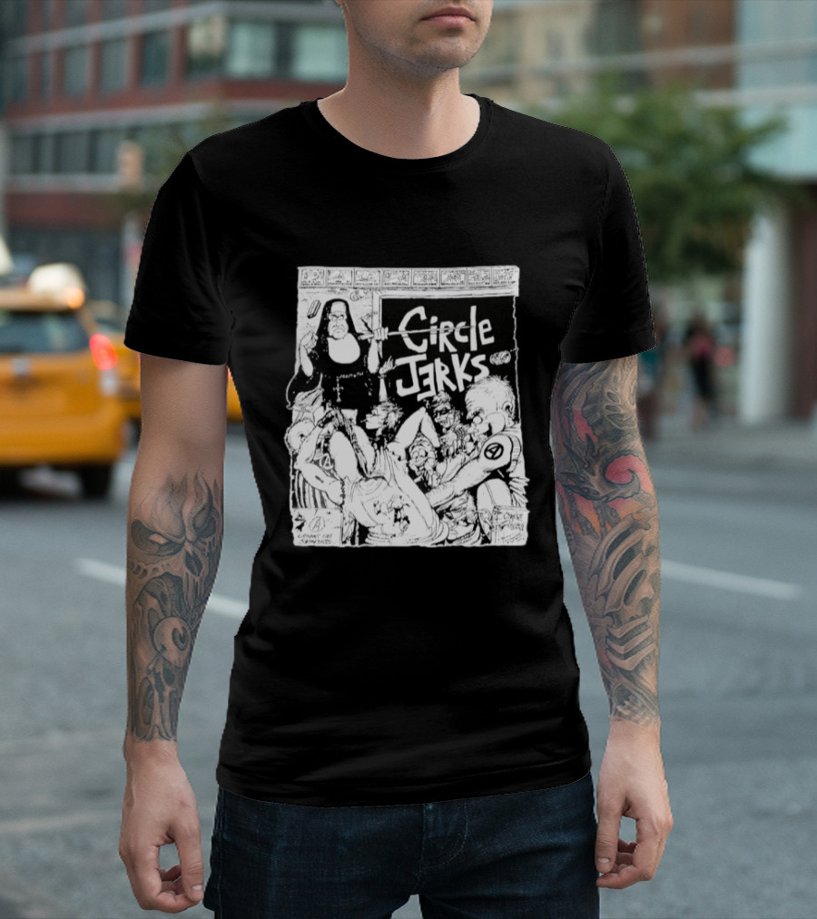 Circle Jerks Nun Punk Rock Band Chaos T-Shirt