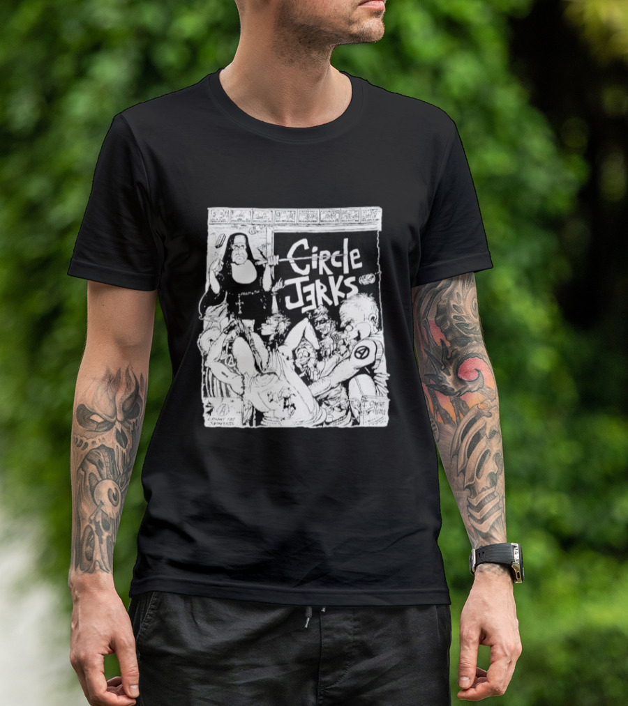 Circle Jerks Nun Punk Rock Band Chaos T-Shirt
