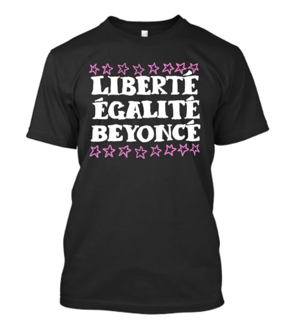 Liberté Égalité Beyoncé Pink Star Borders French Revolution Twist T-Shirt