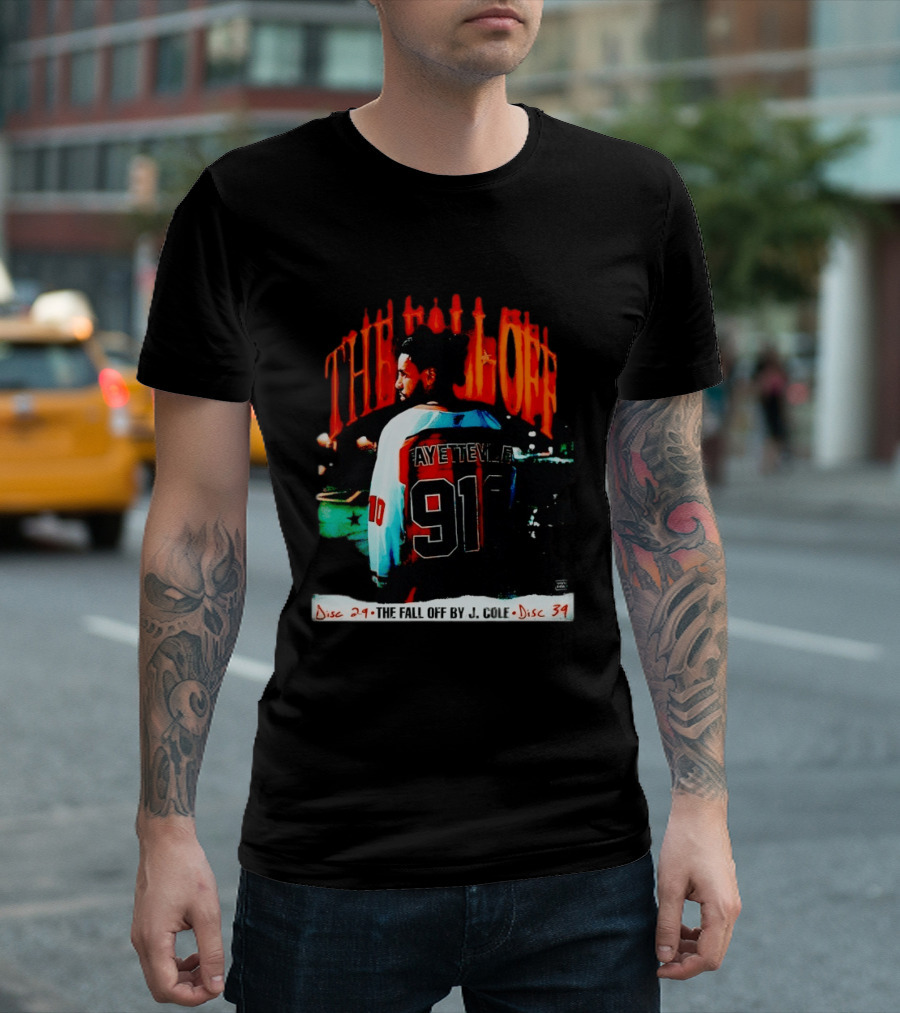 J Cole The Fall Off Fayetteville 910 Disc 29 Disc 34 T-Shirt